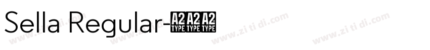 Sella Regular字体转换